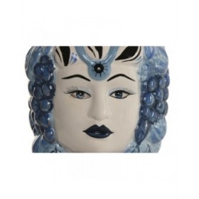 Vaso Home ESPRIT Azzurro Bianco Porcellana 15 x 15 x 26 cm