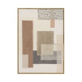 Quadro Home ESPRIT Marrone Beige Astratto Città 50 x 3 x 70 cm (2 Unità)