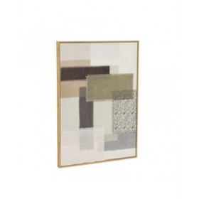 Quadro Home ESPRIT Marrone Beige Astratto Città 50 x 3 x 70 cm (2 Unità)