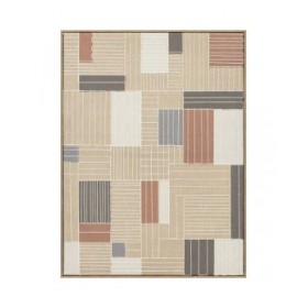 Quadro Home ESPRIT Marrone Beige A quadri Città 60 x 3 x 80 cm (2 Unità)