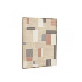 Quadro Home ESPRIT Marrone Beige A quadri Città 60 x 3 x 80 cm (2 Unità)