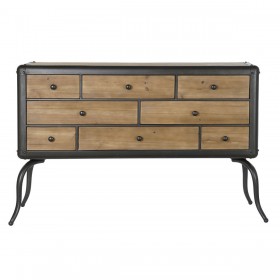 Cassettiera DKD Home Decor Brad Metallo (129 x 42 x 79 cm)
