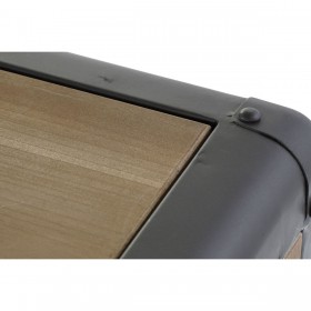 Cassettiera DKD Home Decor Brad Metallo (129 x 42 x 79 cm)