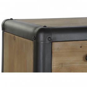 Cassettiera DKD Home Decor Brad Metallo (129 x 42 x 79 cm)