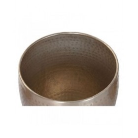 Vaso Home ESPRIT Dorato Alluminio 35 x 35 x 29,5 cm (5 Unità)