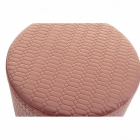Poggiapiedi DKD Home Decor Rosa Legno MDF Sixties 55 x 55 x 35 cm