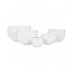 Vaso Home ESPRIT Bianco Alluminio 54 x 24 x 36 cm 54 x 25 x 36 cm (5 Unità)