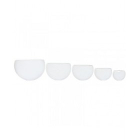 Vaso Home ESPRIT Bianco Alluminio 54 x 24 x 36 cm 54 x 25 x 36 cm (5 Unità)
