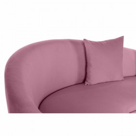 Divano DKD Home Decor Rosa Dorato Metallo Poliestere (210 x 120 x 84 cm)