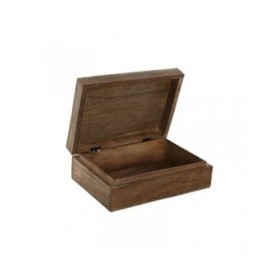 Scatola-Portagioie Home ESPRIT Multicolore Legno di mango 25 x 17,5 x 8 cm (2 Unità)
