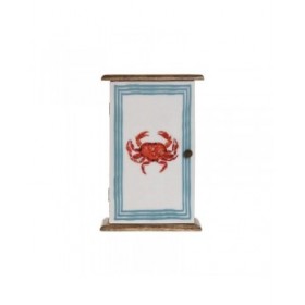 Armadietto portachiavi Home ESPRIT Multicolore 18 x 7,5 x 28 cm
