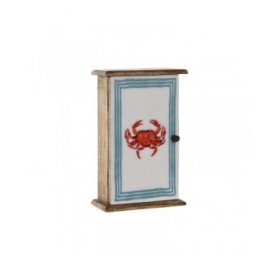 Armadietto portachiavi Home ESPRIT Multicolore 18 x 7,5 x 28 cm