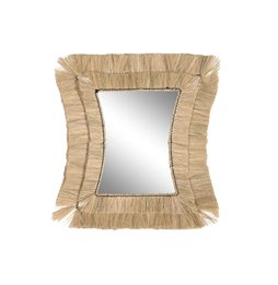 Poggiapiedi DKD Home Decor Scandi Grigio Dorato Metallo Velluto 42 x 42 x 45 cm