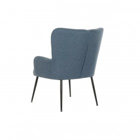 Poltrona DKD Home Decor Azzurro Nero Metallo 70 x 60 x 84 cm