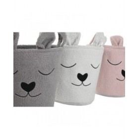 Cestino Home ESPRIT Marrone Beige Rosa (3 Unità)