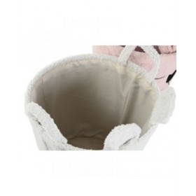 Cestino Home ESPRIT Marrone Beige Rosa (3 Unità)