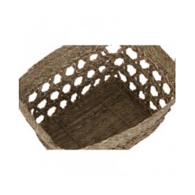 Set di Cestini Home ESPRIT Naturale Erba di mare Tropicale (3 Pezzi)