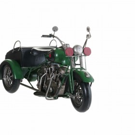 Statua Decorativa DKD Home Decor Nero Verde Moto Vintage 16 x 37 x 19 cm (2 Unità) (1 Unità)