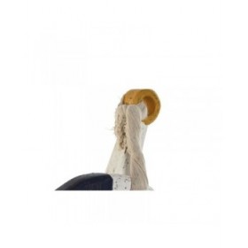 Statua Decorativa Home ESPRIT Bianco Naturale Blu Marino 34 x 9 x 45 cm