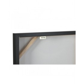 Quadro Home ESPRIT Nero Dorato Moderno Toro Laccato 100 x 4 x 100 cm (2 Unità)
