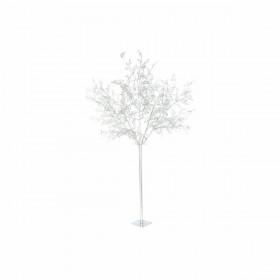 Albero di Natale DKD Home Decor Bianco Argentato Metallo Plastica 120 x 120 x 220 cm