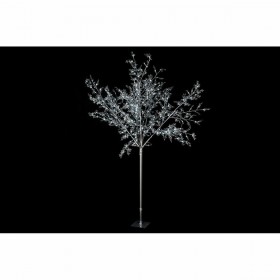 Albero di Natale DKD Home Decor Bianco Argentato Metallo Plastica 120 x 120 x 220 cm