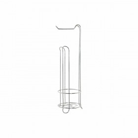 Portarotolo di Carta Igienica DKD Home Decor Argentato Metallo Plastica Cromato 16 x 15 x 16 cm