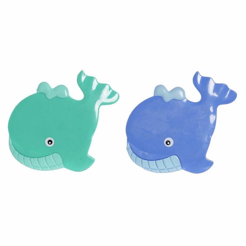 Tappeto da bagno DKD Home Decor 11,5 x 1 x 10 cm Azzurro Turchese Per bambini PVC 10 cm (2 Unità)