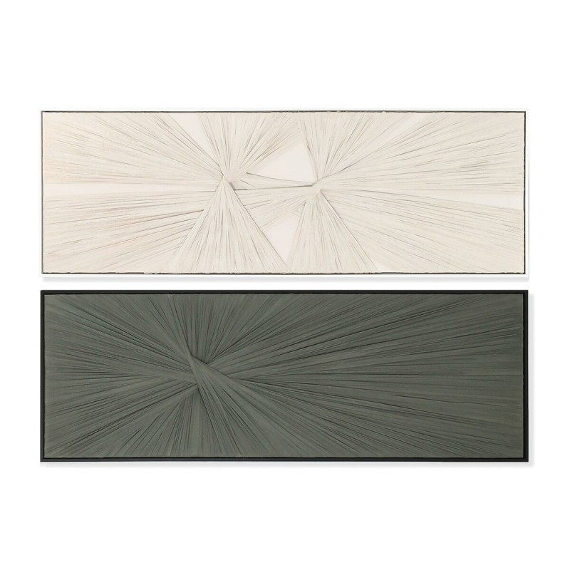 Quadro Home ESPRIT Verde Beige Moderno 153 x 4,5 x 53 cm (2 Unità)