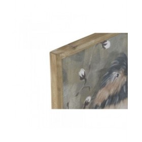 Quadro Home ESPRIT Verde Uccelli Shabby Chic 50 x 2 x 50 cm (4 Unità)