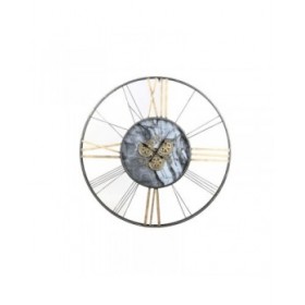 Orologio da Parete Home ESPRIT Bianco Dorato Metallo 140 x 9 x 140 cm