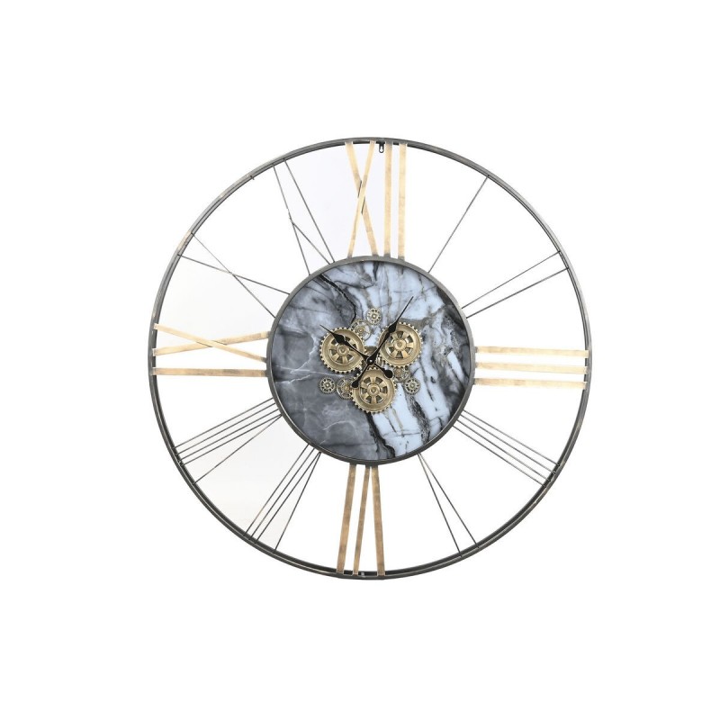 Orologio da Parete Home ESPRIT Bianco Dorato Metallo 140 x 9 x 140 cm