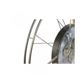 Orologio da Parete Home ESPRIT Bianco Dorato Metallo 140 x 9 x 140 cm