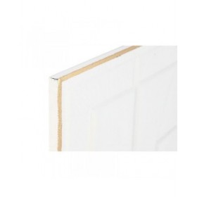 Decorazione da Parete Home ESPRIT Bianco Dorato Astratto 72,7 x 2,5 x 100,5 cm (2 Unità)