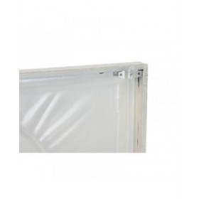 Decorazione da Parete Home ESPRIT Bianco Dorato Astratto 72,7 x 2,5 x 100,5 cm (2 Unità)