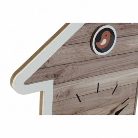 Orologio da Parete DKD Home Decor 32 x 5 x 56 cm Naturale Bianco Plastica Casa Legno MDF (2 Unità)