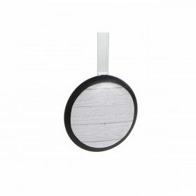 Orologio da Parete DKD Home Decor 32 x 5 x 56 cm Naturale Bianco Plastica Casa Legno MDF (2 Unità)