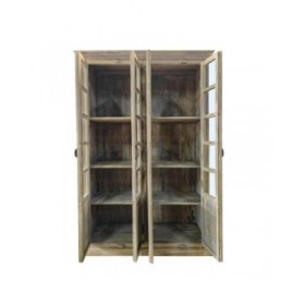 Stand Espositore Home ESPRIT Bianco Legno di mango 135 x 50 x 210 cm