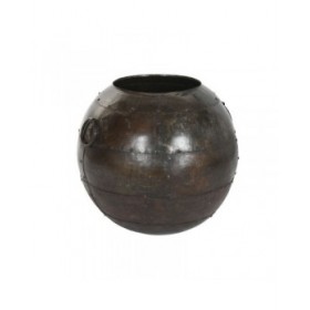 Vaso Home ESPRIT Marrone Ferro 50 x 50 x 50 cm