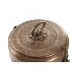 Scatola-Portagioie Home ESPRIT Rame Ottone 25 x 25 x 10 cm