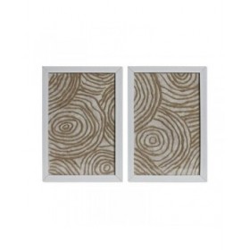 Quadro Home ESPRIT Bianco Naturale Moderno 20 x 2 x 30 cm