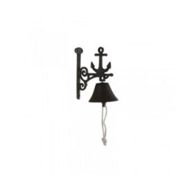 Campana Home ESPRIT Marrone Nero Ferro 16 x 10 x 17 cm