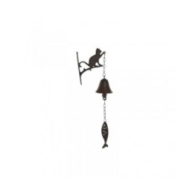 Campana Home ESPRIT Marrone Nero Ferro 15,7 x 7,5 x 42 cm