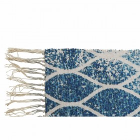 Tappeto DKD Home Decor Azzurro Cotone Chenille (60 x 240 x 1 cm)