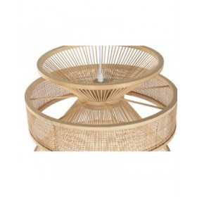 Lampadario Home ESPRIT Marrone Bambù 50 W 40 x 40 x 30 cm