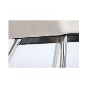 Poltrona Home ESPRIT Grigio Crema Dorato Argentato Poliestere Metallo 74 x 74 x 90 cm 74 x 67 x 90 cm