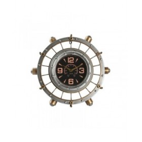 Orologio da Parete Home ESPRIT Dorato Argentato Ferro Vintage 48 x 11 x 44,5 cm