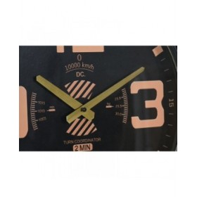 Orologio da Parete Home ESPRIT Marrone Nero Metallo Eliche Vintage 118 x 24 x 134 cm