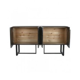 Credenza Home ESPRIT Argentato Metallo Acciaio 151 x 41 x 80 cm