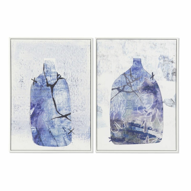 Quadro DKD Home Decor 52,2 x 4,5 x 73 cm Vaso Scandinavo (2 Unità)